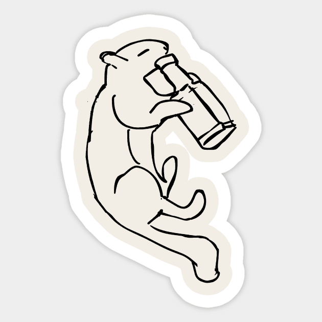 R.I.P. Jasper T. Squirrel Sticker by 